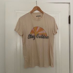 Anthropologie t-shirt. Stay Golden.